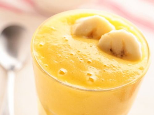 Orange Banana Recovery Smoothie High Protein