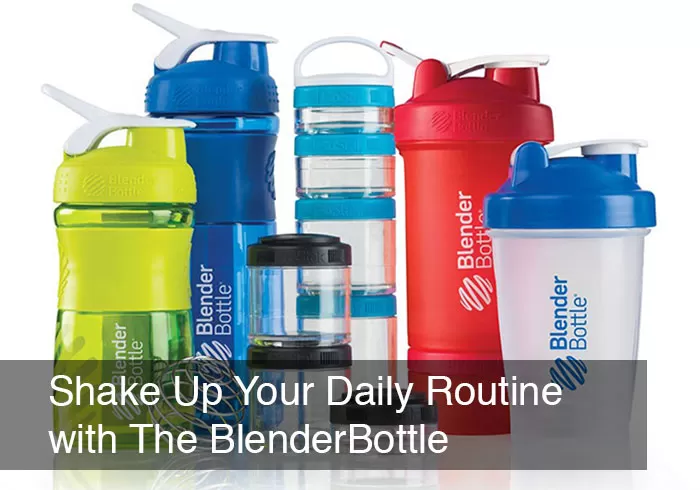 Blender Shaker Bottle W. BPA Free, Leak Proof, Embossed Ounce & Milliliter Markings, Protein Mixed-Juice Mixer, Fitness Shaker Cup W. Whisk Ball
