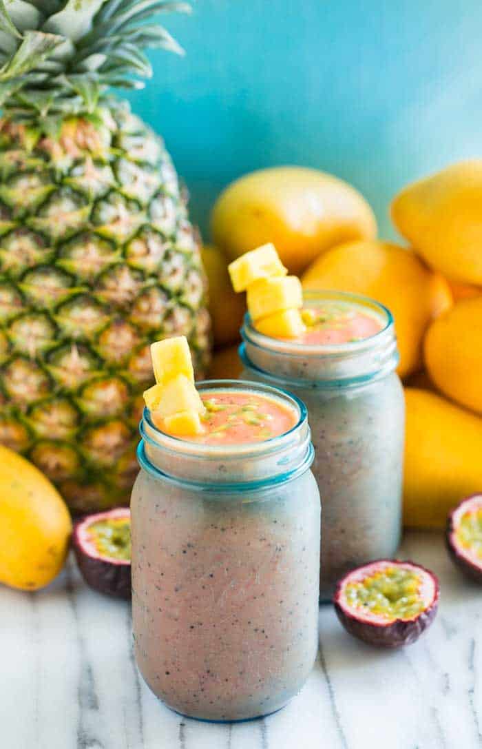  Frullati Anti-Bloat Flat Belly - Tropical-Passion-Berry-Smoothie