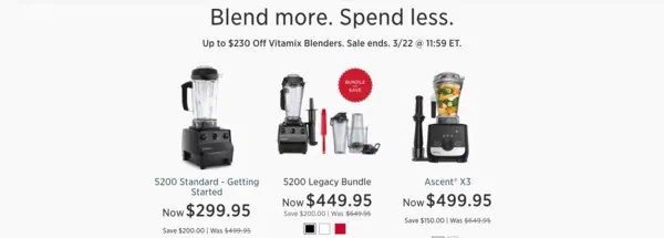 Vitamix Sales March 2025