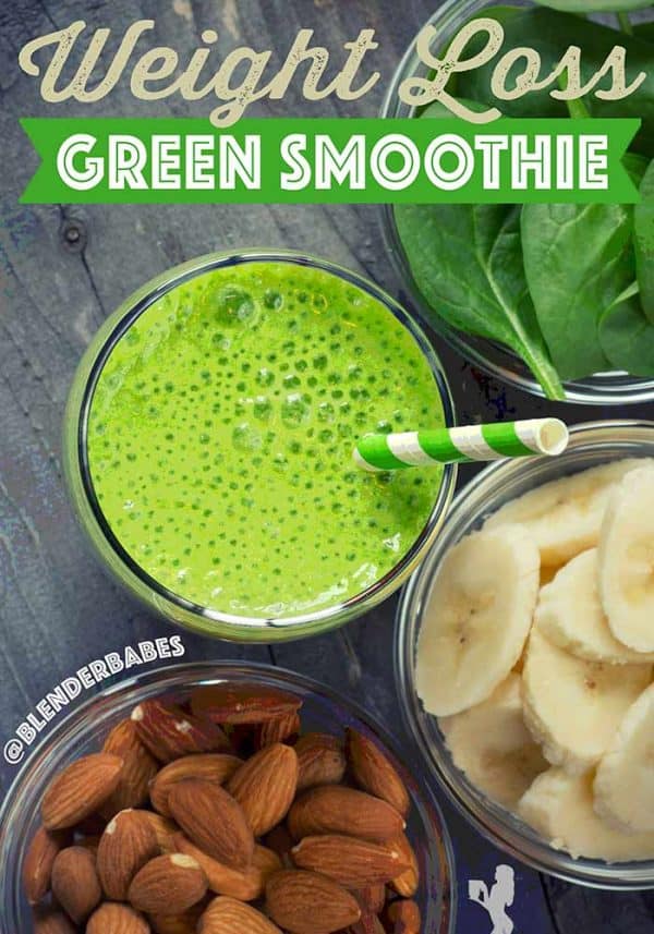 Weight Loss Green Smoothie PIN 600x857 