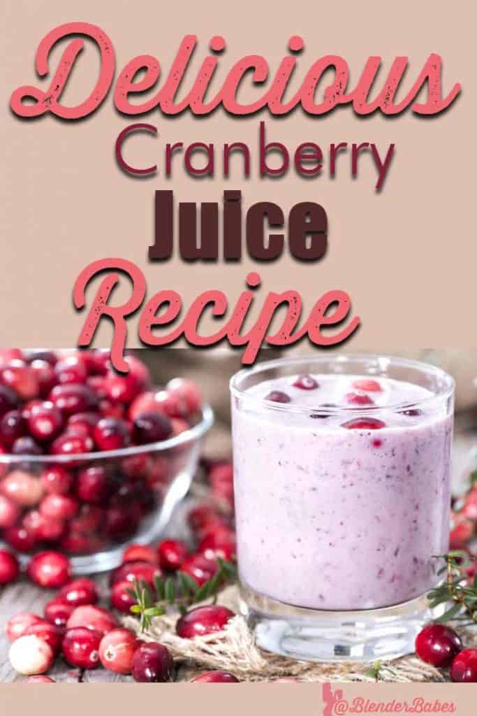 Healthy Cranberry Juice Recipe For Uti Treatment