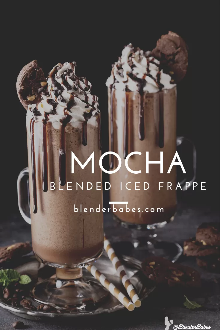 Ice Blended Mocha Frappe Coffee Drink