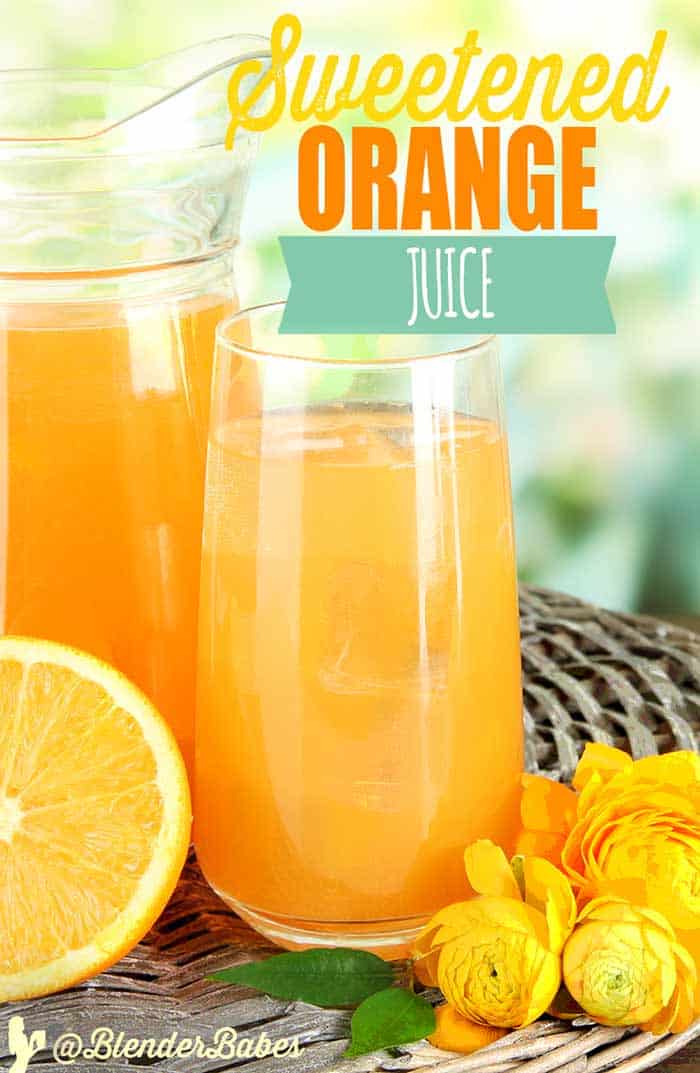 Sweetened Orange Juice Blender babes